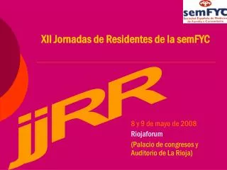 xii jornadas de residentes de la semfyc