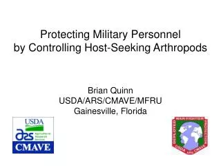 Protecting Military Personnel by Controlling Host-Seeking Arthropods