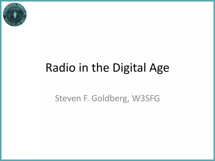 radio in the digital age