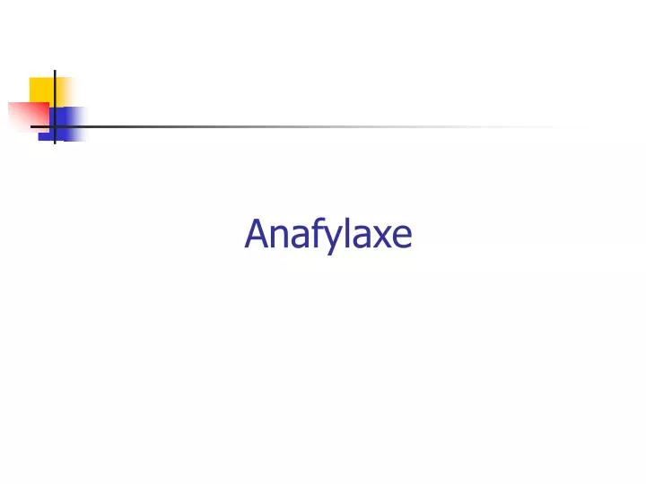 anafylaxe