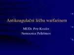 Antikoagulační léčba warfarinem - slide 1