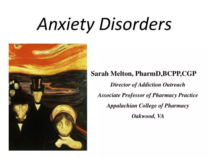 anxiety disorders