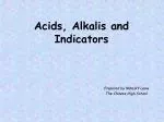 Acids, Alkalis and Indicators - slide 1