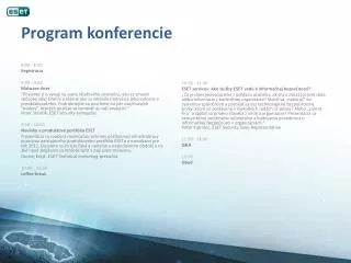 program konferenci e