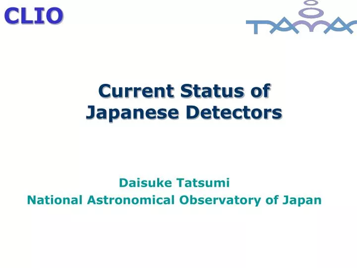 current status of japanese detectors