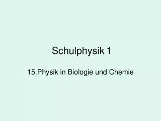 schulphysik 1