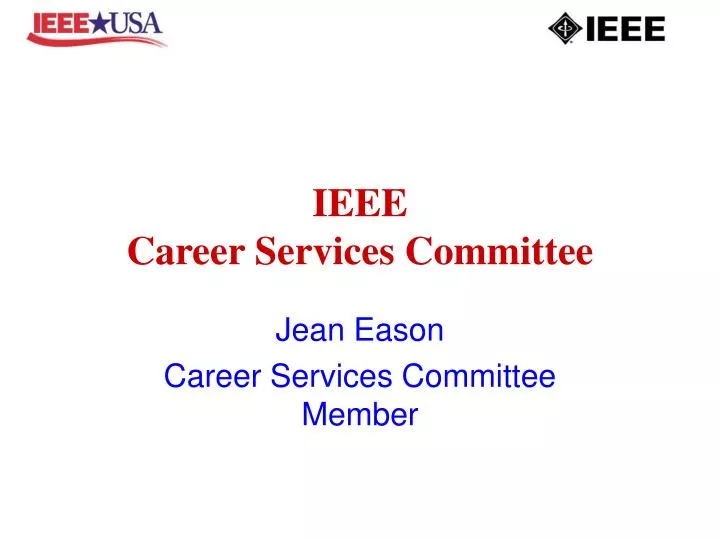 ieee career services committee