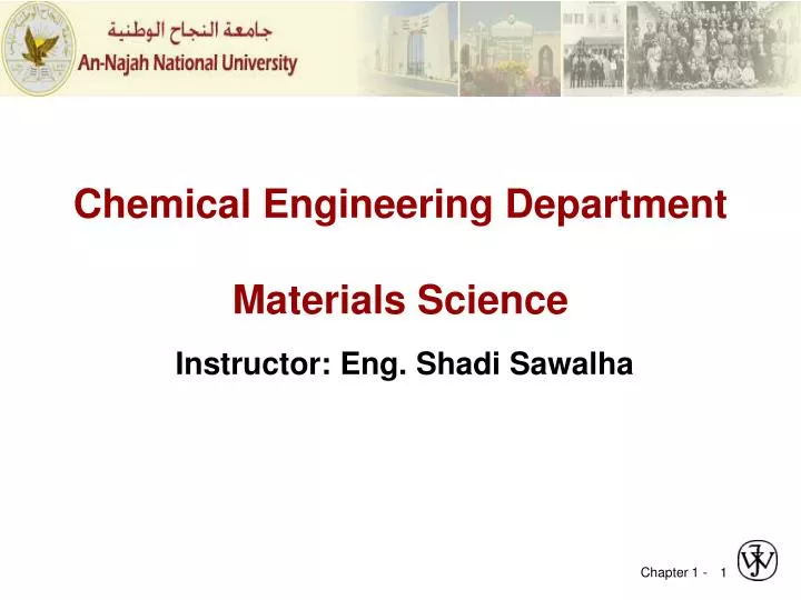 chemical engineering department materials science