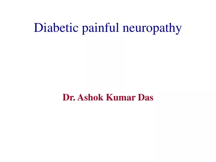 diabetic painful neuropathy