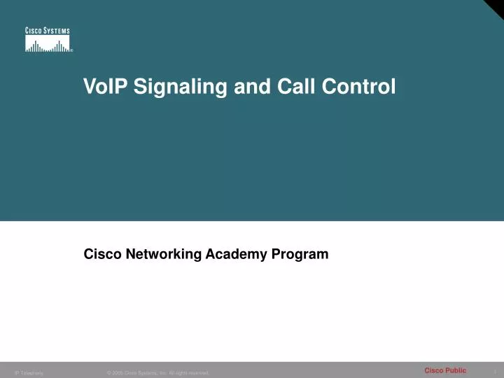 voip signaling and call control