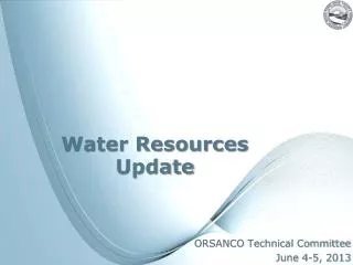 Water Resources Update