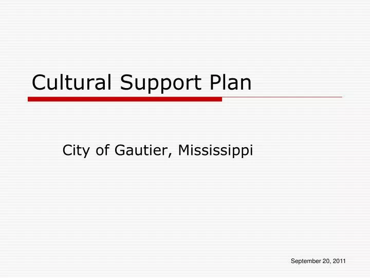cultural support plan