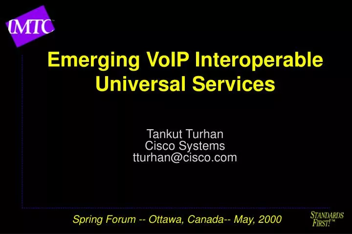 emerging voip interoperable universal services