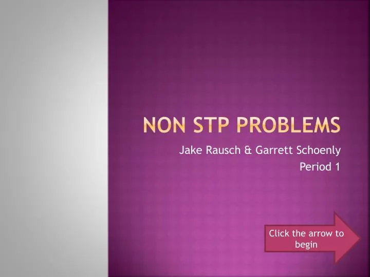 non stp problems