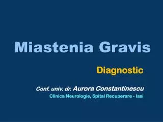 miastenia gravis