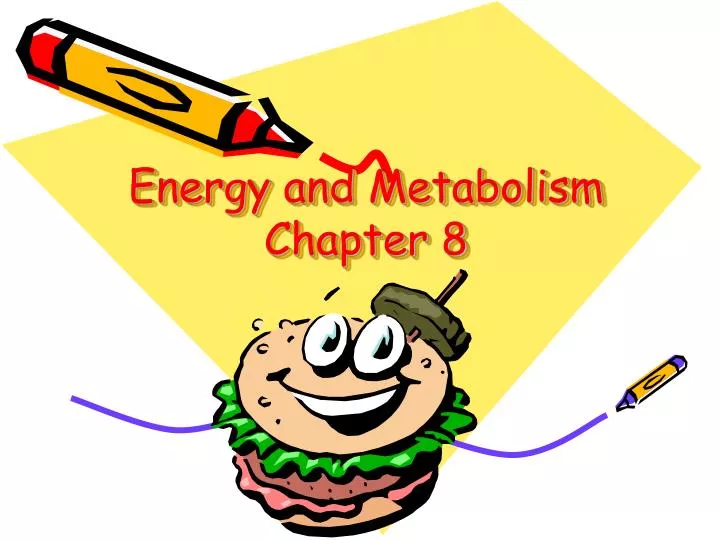 energy and metabolism chapter 8