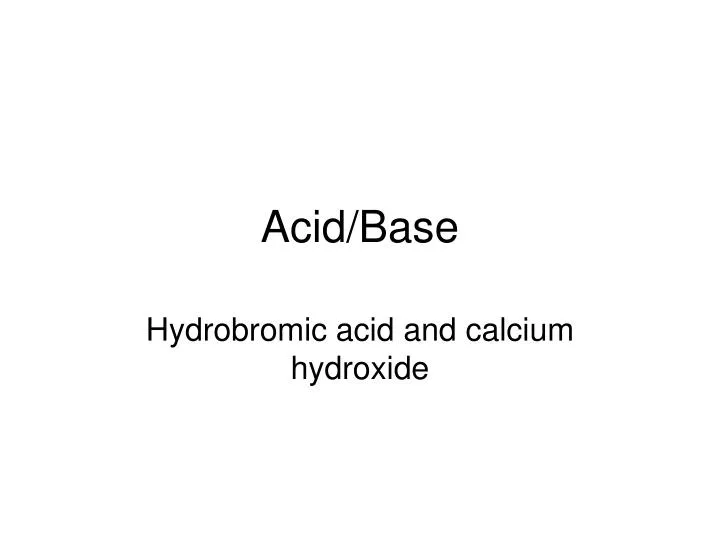 acid base