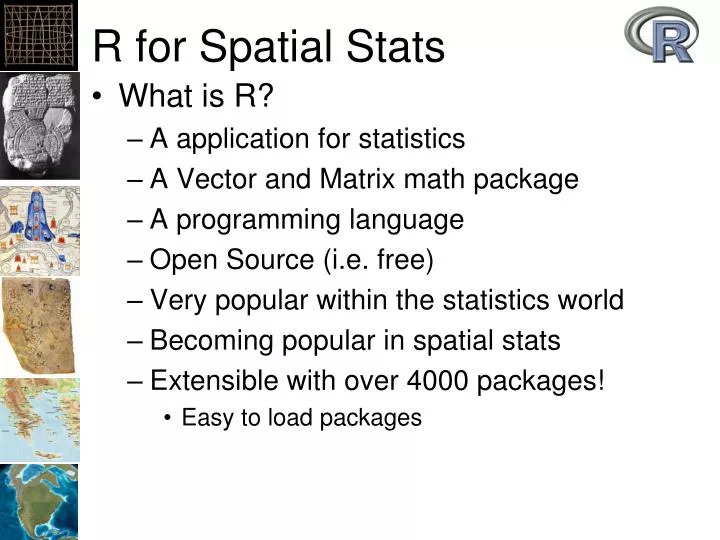 r for spatial stats