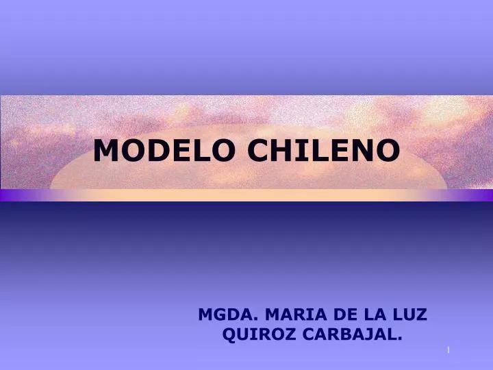 modelo chileno