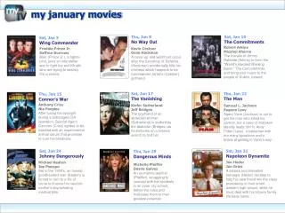 my january movies