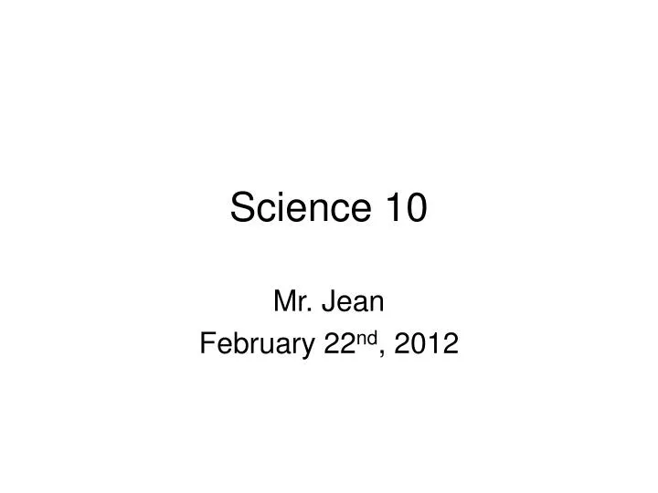 science 10