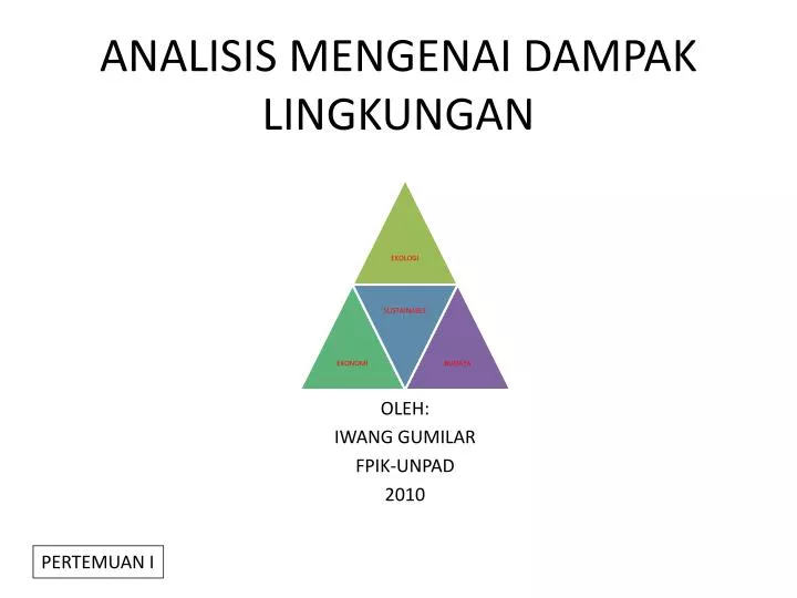 analisis mengenai dampak lingkungan