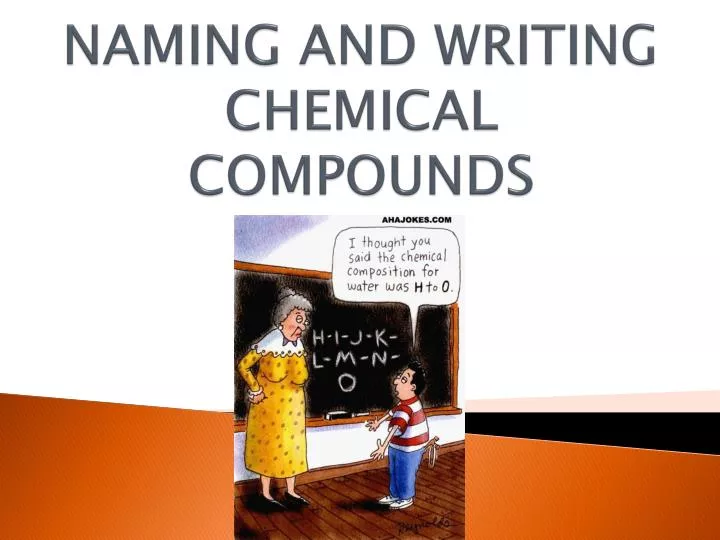 naming and writing chemical compounds