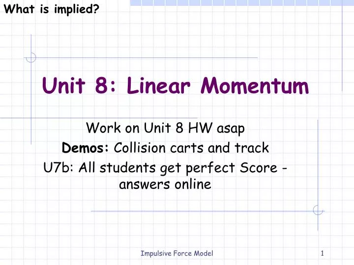 unit 8 linear momentum