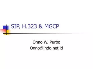sip h 323 mgcp