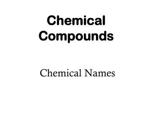 Chemical Compounds