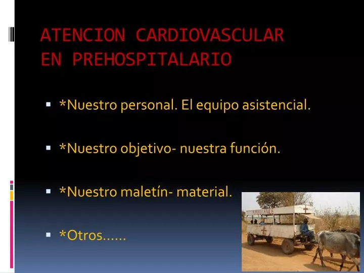 atencion cardiovascular en prehospitalario