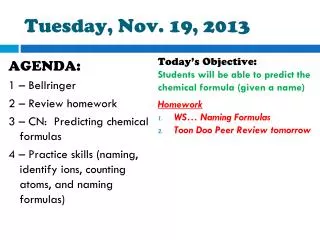 Tuesday, Nov. 19, 2013