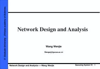 Network Design and Analysis
