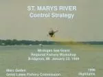St. Marys River Control Strategy 1998: Highlights from Michigan Sea Grant Workshop - slide 1