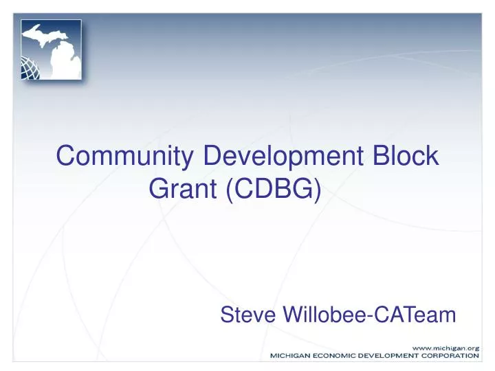 community development block grant cdbg