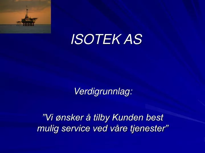 isotek as