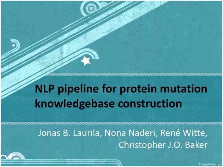 nlp pipeline for protein mutation knowledgebase construction