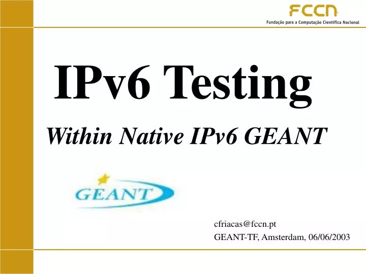 ipv6 testing