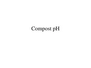 Compost pH