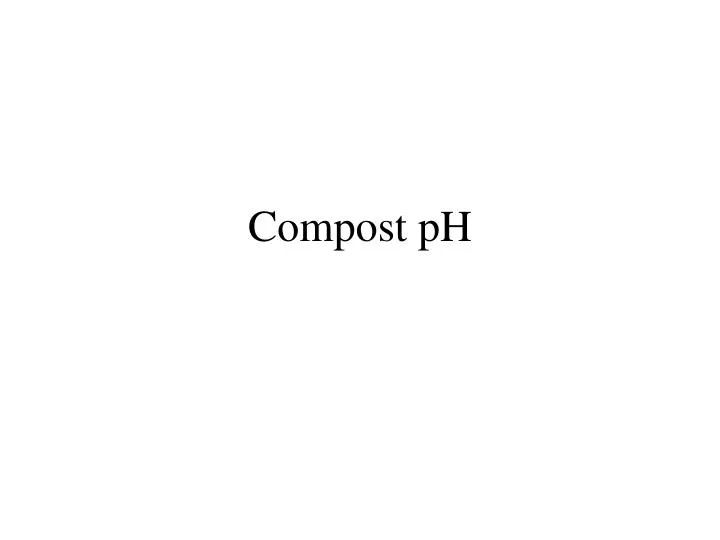 compost ph