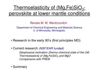 Thermoelasticity of (Mg,Fe)SiO 3 -perovskite at lower mantle conditions