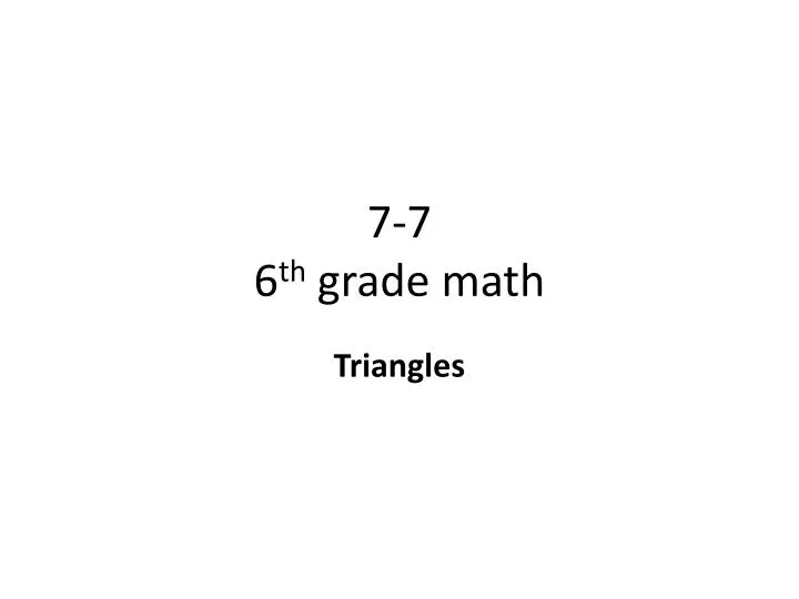 7 7 6 th grade math