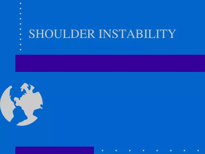 shoulder instability