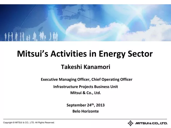 mitsui s activities in energy sector