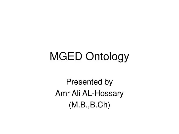 mged ontology