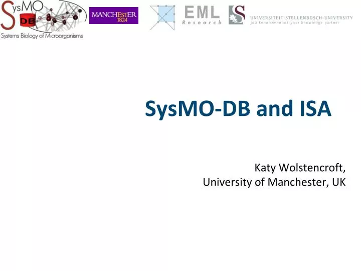 sysmo db and isa