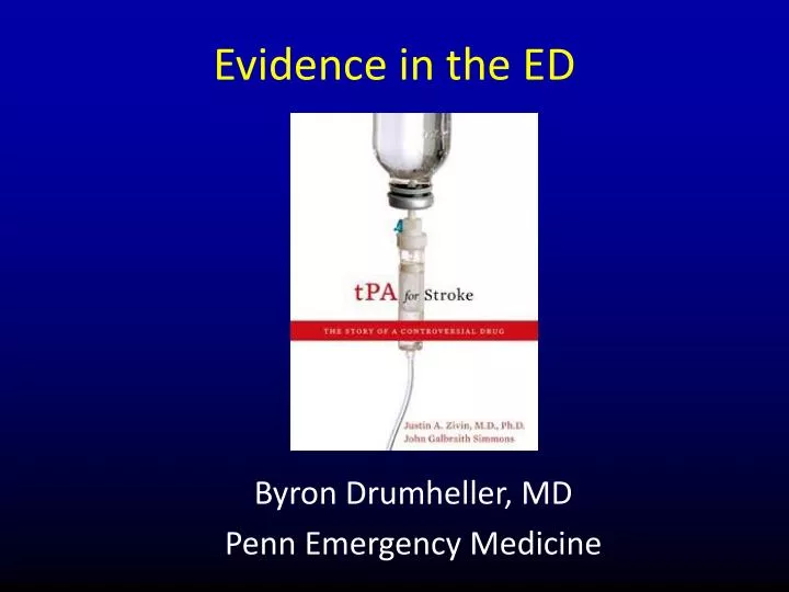 evidence in the ed