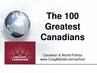 The 100 Greatest Canadians