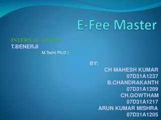 E-Fee Master