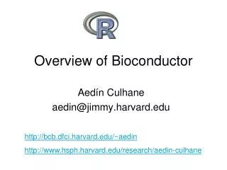 Overview of Bioconductor